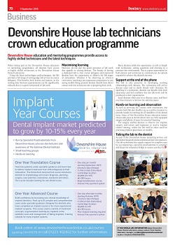 Devonshire House technicians crown education programme